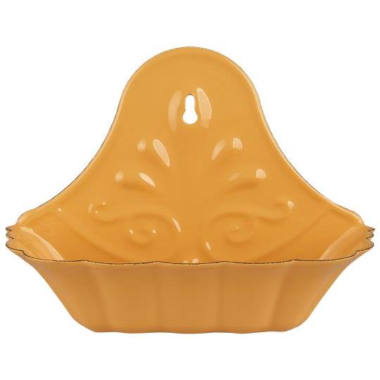 Stilisierte Seifenschale aus Emaille, gelb von Ib Laursen