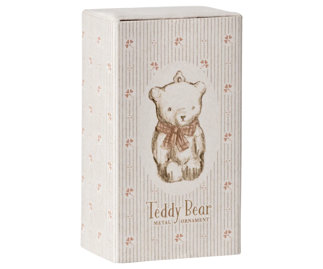 Maileg Anhänger Teddy, Metall, in Streichholzschachtel, von Maileg