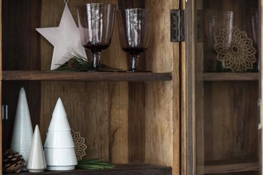 Anhänger Stern, Emaille, rosa, groß