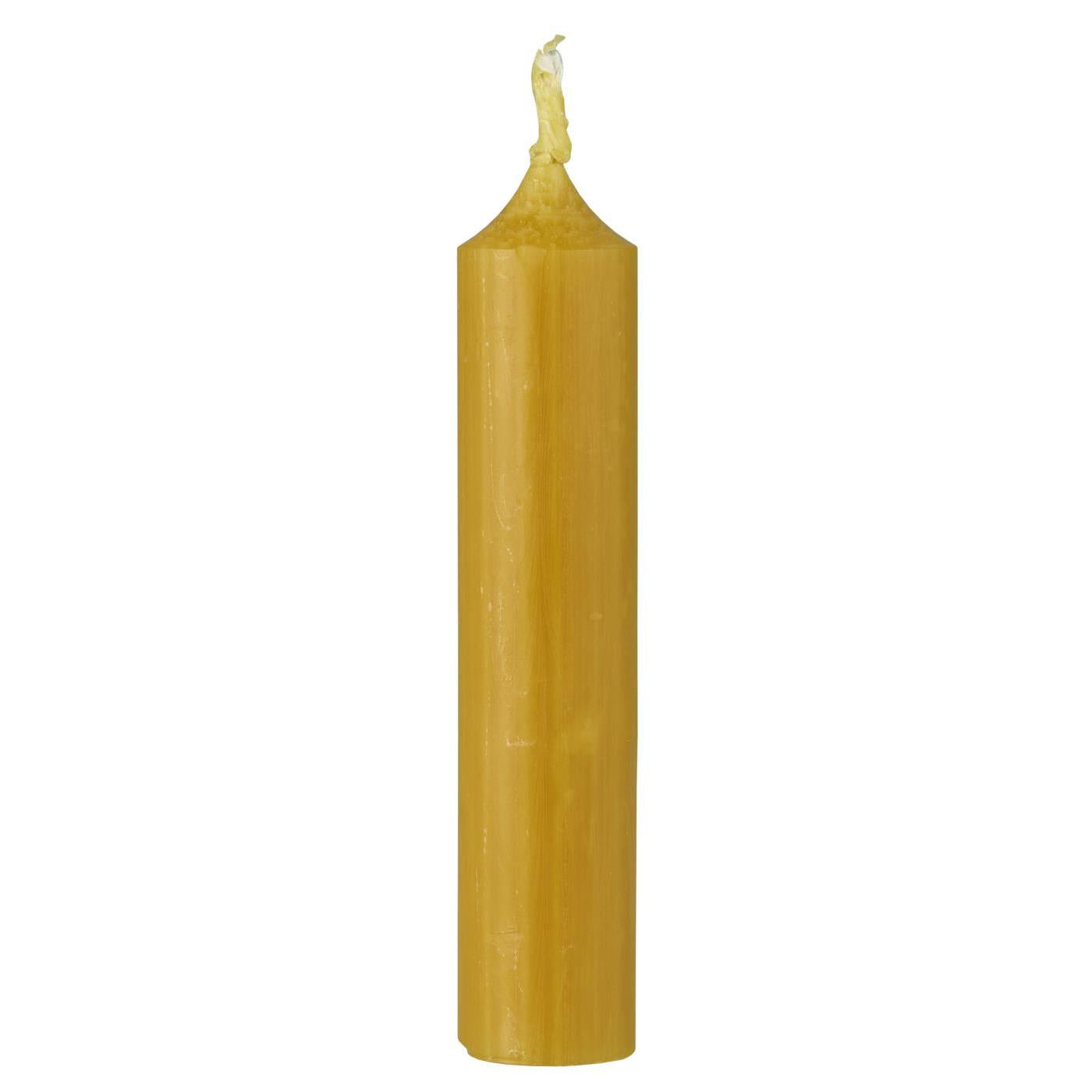 Stabkerze, kurze Kerzen, 11cm, curry, gelb