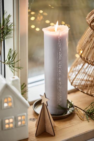 Kerzentablett, mit Kante, klein, messingfarben