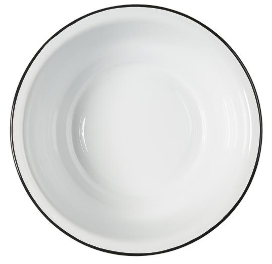 Große Schüssel, Waschschüssel aus Emaille, weiß