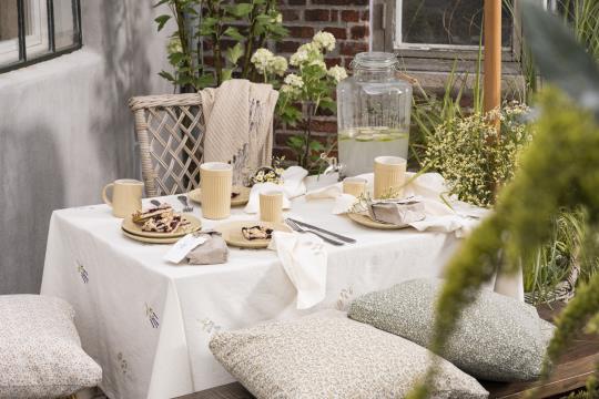 Getränkehalter, Flüssigkeitsspender, Glas, Patentdeckel, Holzhenkel, 8,45 l