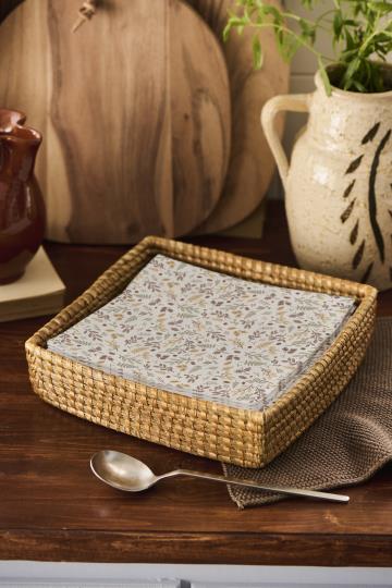 Servietten, Herbstblätter, Zweig, 40x40cm von IB Laursen