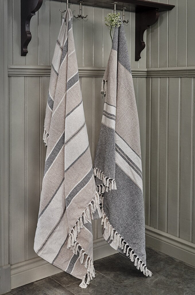 Decke Idde, beige-grau, 125 x 150cm