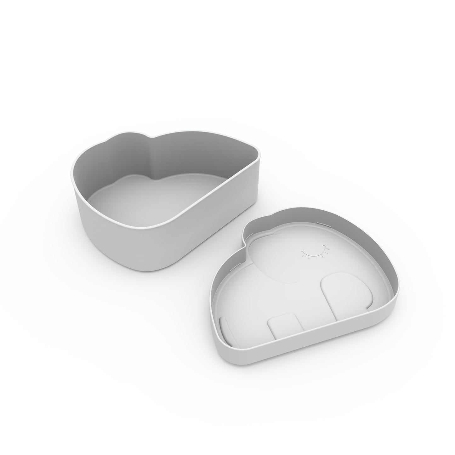 Frühstücksbox, Lunchbox Elphee, grau