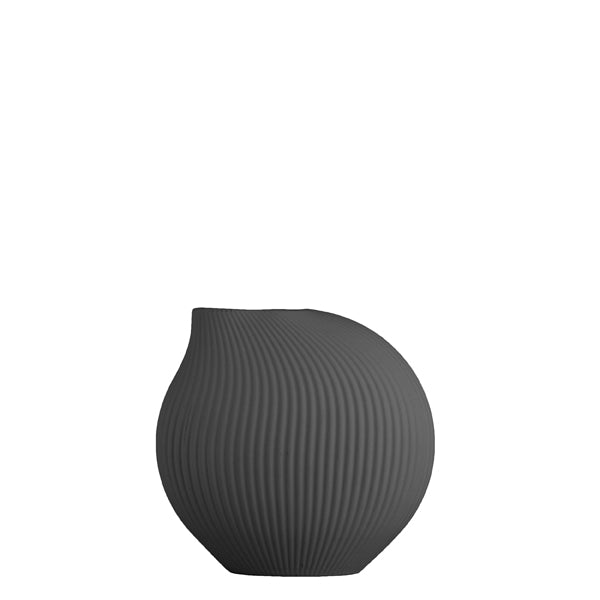 Keramikvase Lerbäck, dunkelgrau von Storefactory