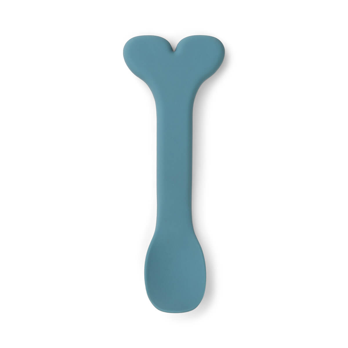 Schüssel, weiche Schüssel mit Löffel und saugfestem Standfuss, Wally, blau