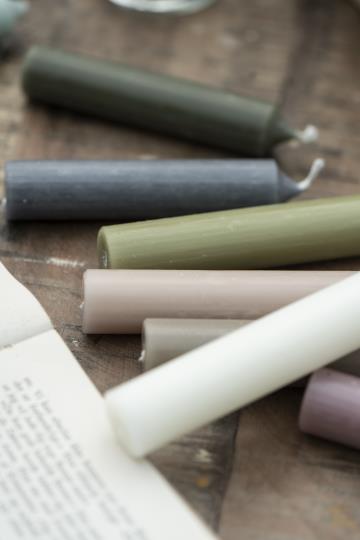 Stabkerze, kurze Kerzen, 11cm, altrosa