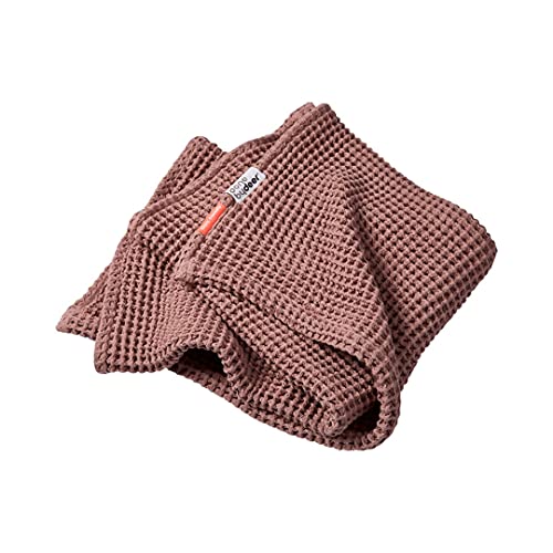 Kuscheldecke cozy, Waffelmuster, puderrosa