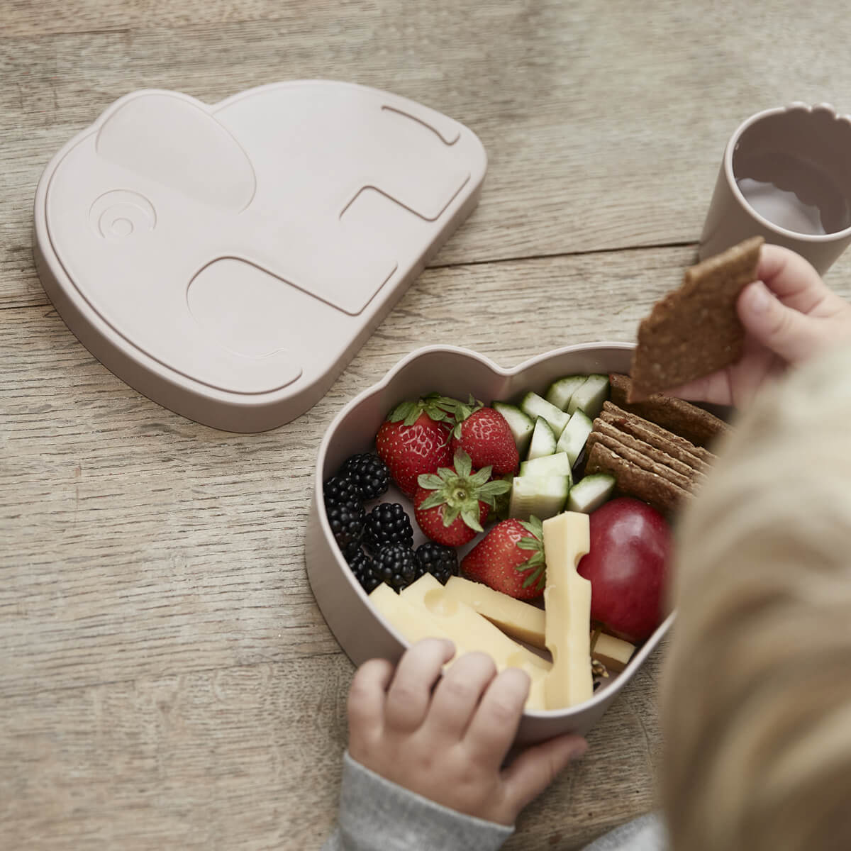 Frühstücksbox, Lunchbox Elphee, rosa