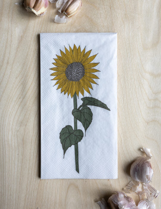 Papierserviette Solros, Sonnenblume 11 x 21cm von Storefactory