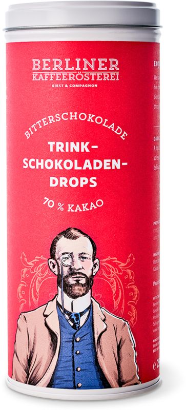 Sawade - Trinkschokoladendrops, Edelbitter, 70% Kakao