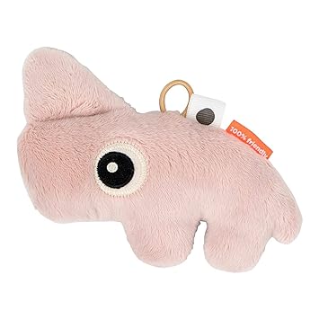 Rassel, Knisterspielzeug, Nashorn Nozo, rosé