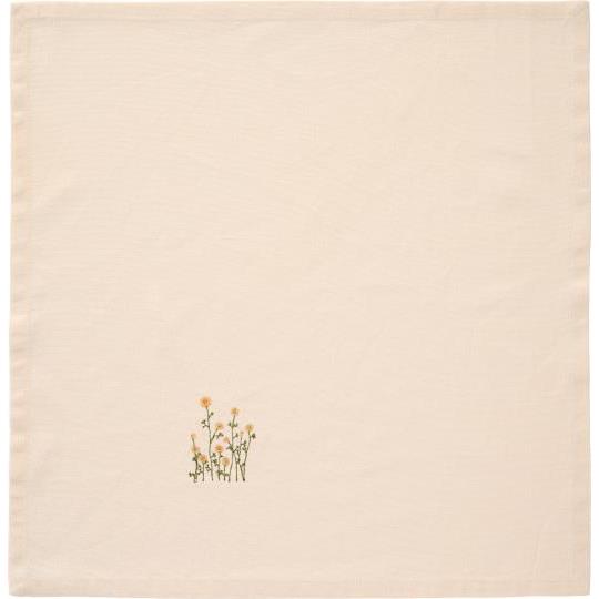 Stoffserviette, butter, gelbe Butterblume von Ib Laursen