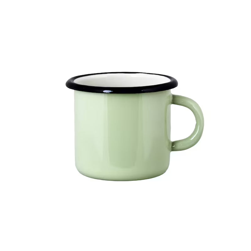 Becher, Tasse, grün, Emaillierter Stahl von Strömshaga