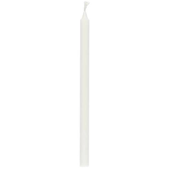 Bleistiftkerzen, dünne Kerzen, 20cm, weiß, Nordisches Umweltzeichen