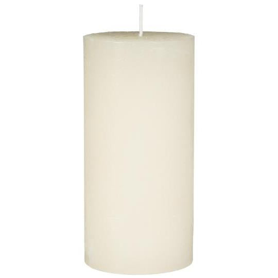 Stumpenkerze Celia, 14cm hoch, cremé