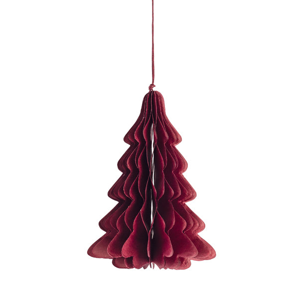 Papier Tannenbaum Grandtad, rot, klein