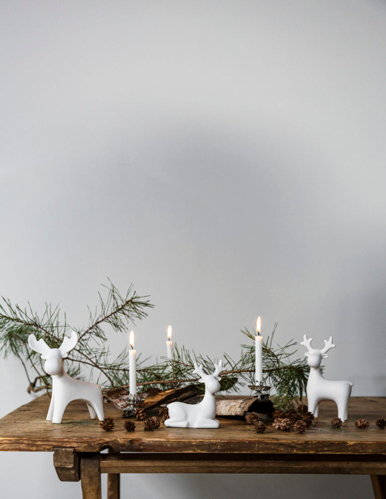 Keramikfigur Ivan, Rentier, Elch, groß, Weihnachtsdeko