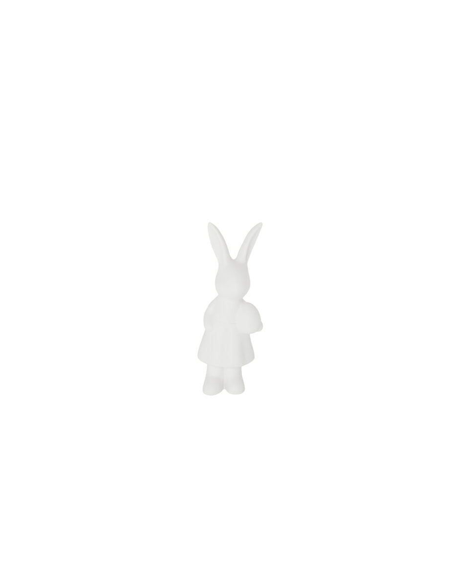 Osterhase Ester, stehend, mit Ei, Keramik von Storefactory