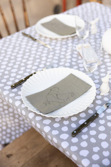 Papierserviette Höna/Tupp, Huhn, natur, 11 x21cm von Storefactory
