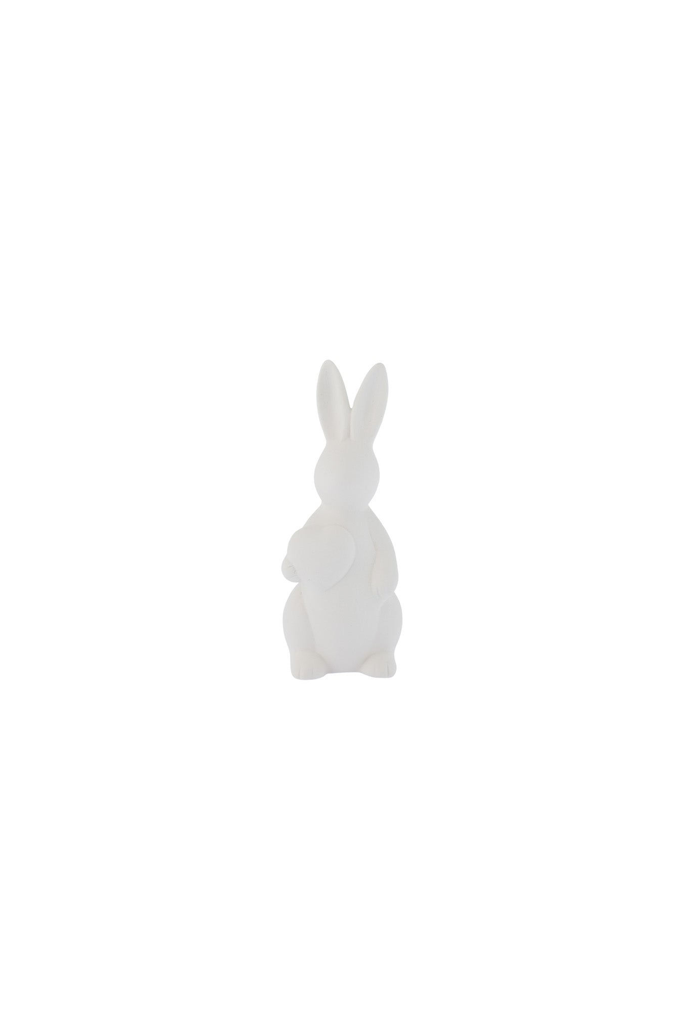 Osterhase Olivia, klein, weiß, stehend, Keramik von Storefactory