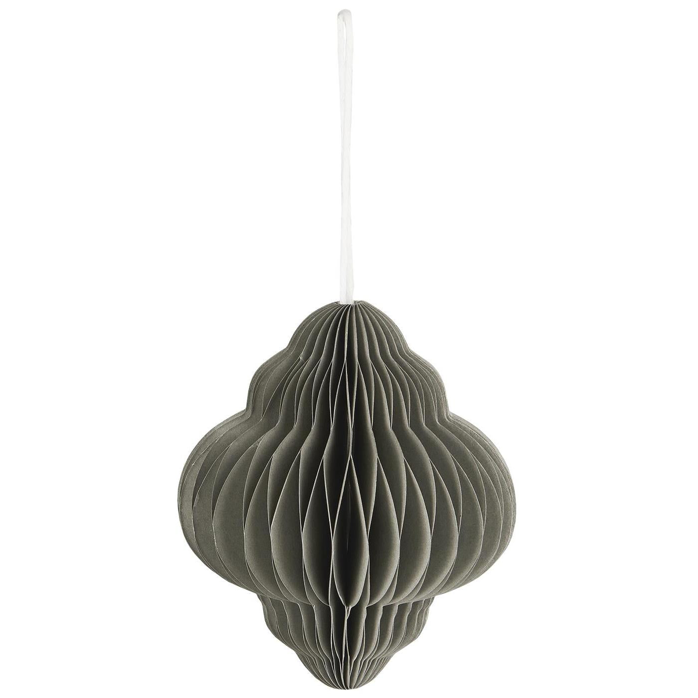 Papier Kugel, Juwel, grau