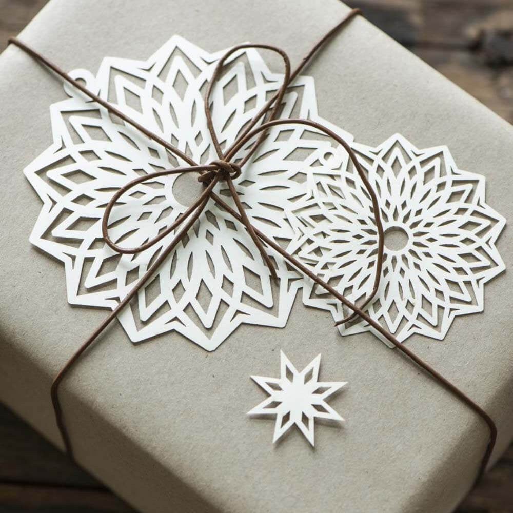 Anhänger Scherenschnitt, Blume, klein