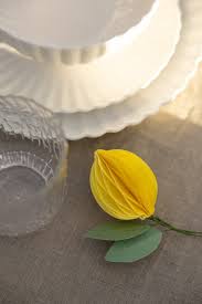 Anhänger Frodig, niedliches Zitonenpaar, gelb, Papierdekoration von Storefactory