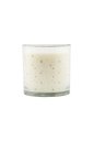 Kerze im Glas, 3 Dochte, goldene Sterne, H: 12cm x D: 12cm