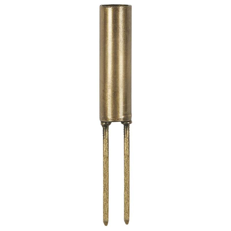 Kerzenhalter Spieß, doppelt, hoch, für Bleistiftkerzen, goldfarben