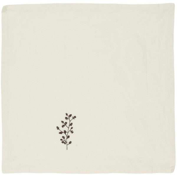 Stoffserviette Tradition, Tannenzweig, mit Zapfen 40x40cm