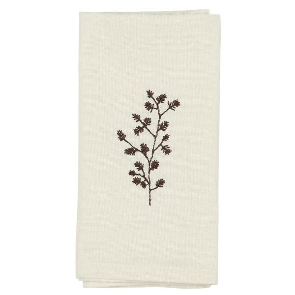 Stoffserviette Tradition, Tannenzweig, mit Zapfen 40x40cm
