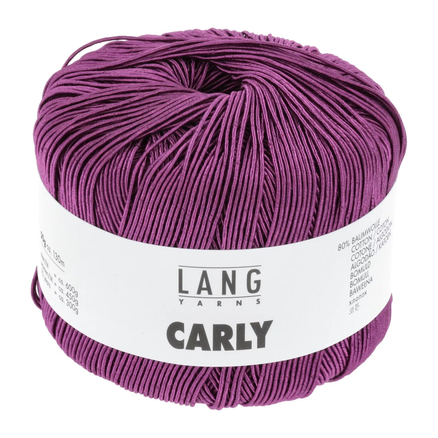 Lang Yarns, Baumwollgarn, Wolle, Knäuel, Carly