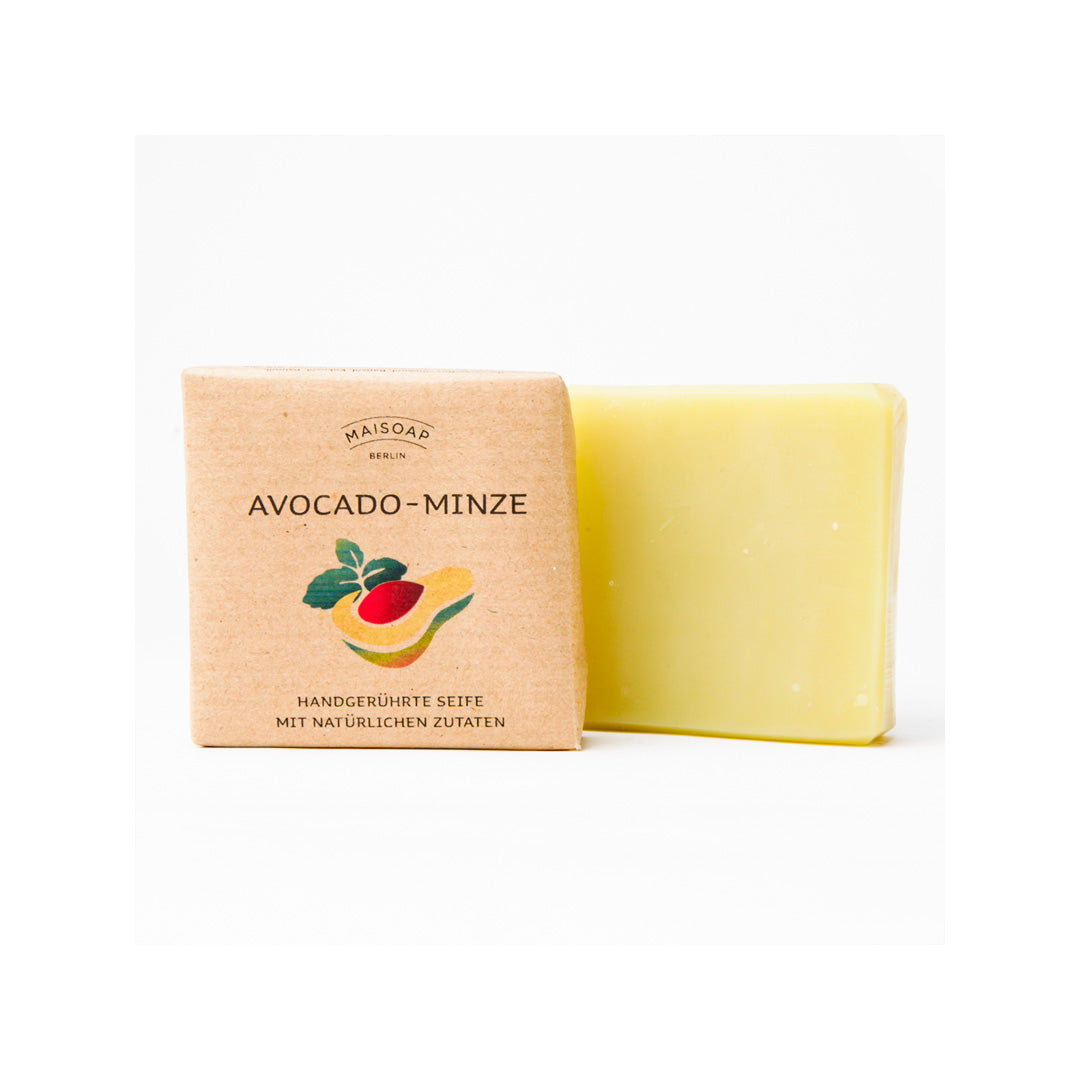 handgerührte Seife von Maisoap - Avocado-Minze