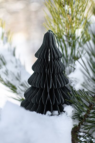 Papier Tannenbaum Grandtad, dunkel grün, klein, Weihnachtsbaum