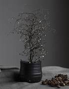 Blumentopf Sjötorp, asymmetrisch, schwarz