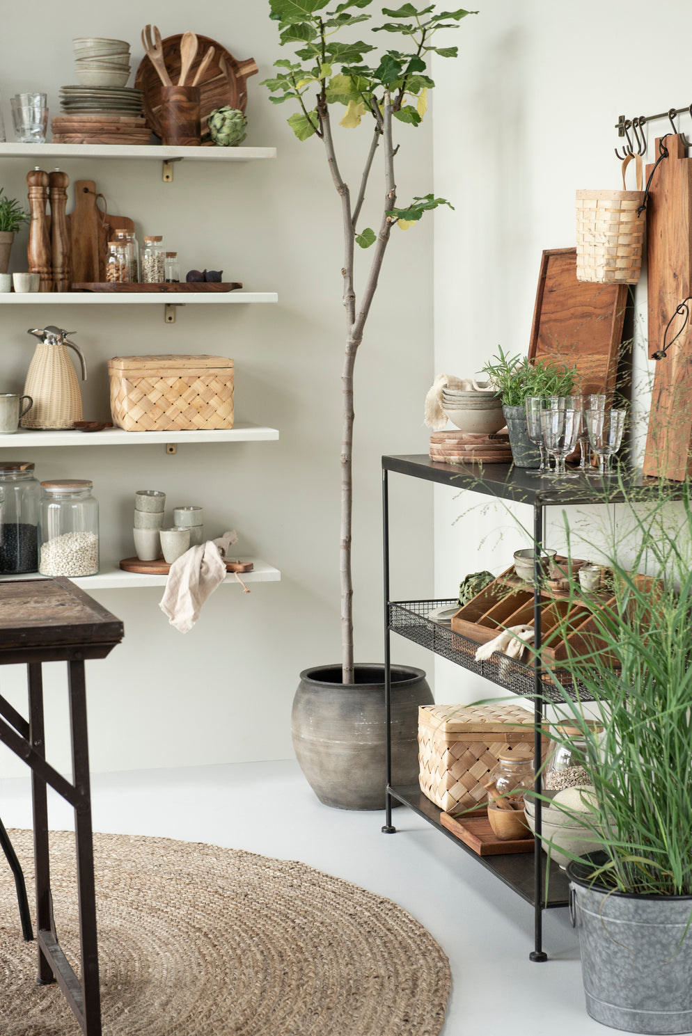 2er Set Körbe aus Spanholz, Korb Set, Schachtelsatz