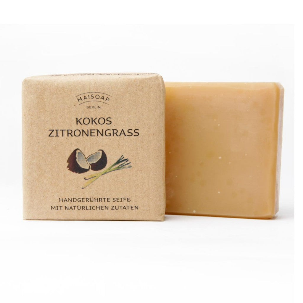 handgerührte Seife von Maisoap - Kokos Zitronengras