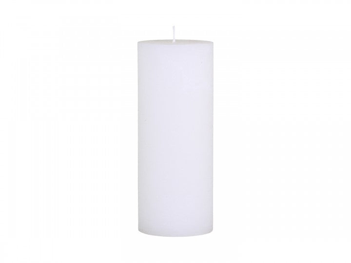 Stumpenkerze, Altarkerze, 25cm hoch, weiß