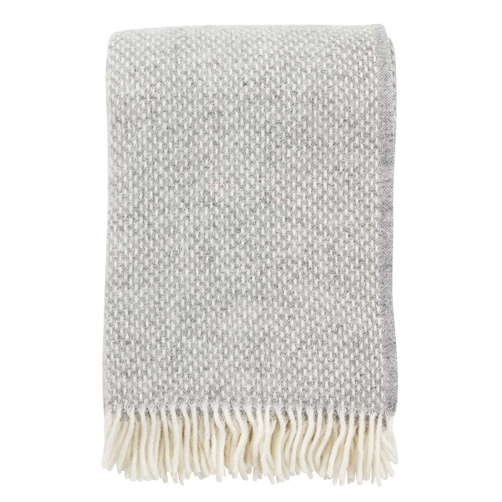 Klippan Decke Preppy, grau, 200 x 130cm