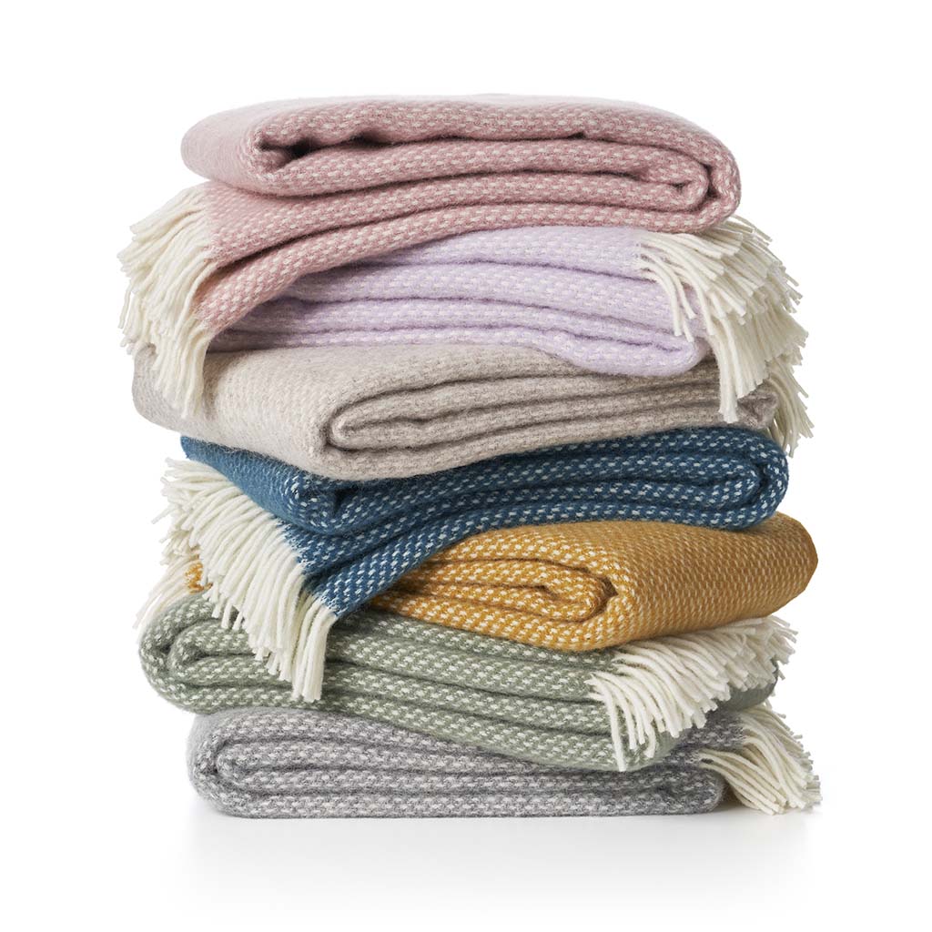 Klippan Decke Preppy, misty rose, 200 x 130cm