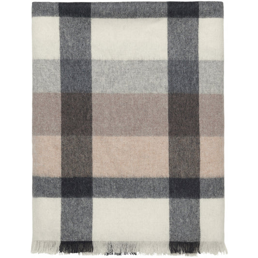 Decke Intersection, 190 x 130cm, Farbe camel, white, grey