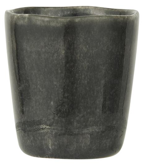 Eierbecher Dunes, schwarz, antique black, Steingut