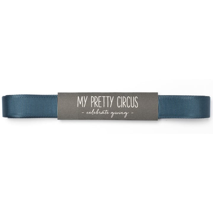 Ripsband, Band, Geschenkband, 5m, petrol, blau-grün