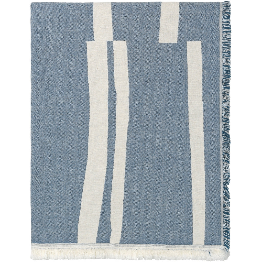 Decke Lyme grasse, 180 x 130cm, Farbe blue