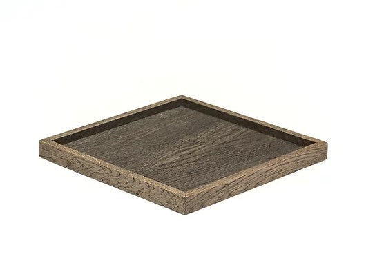 Tablett Square, Holztablett, quadratisch, dunkle Eiche