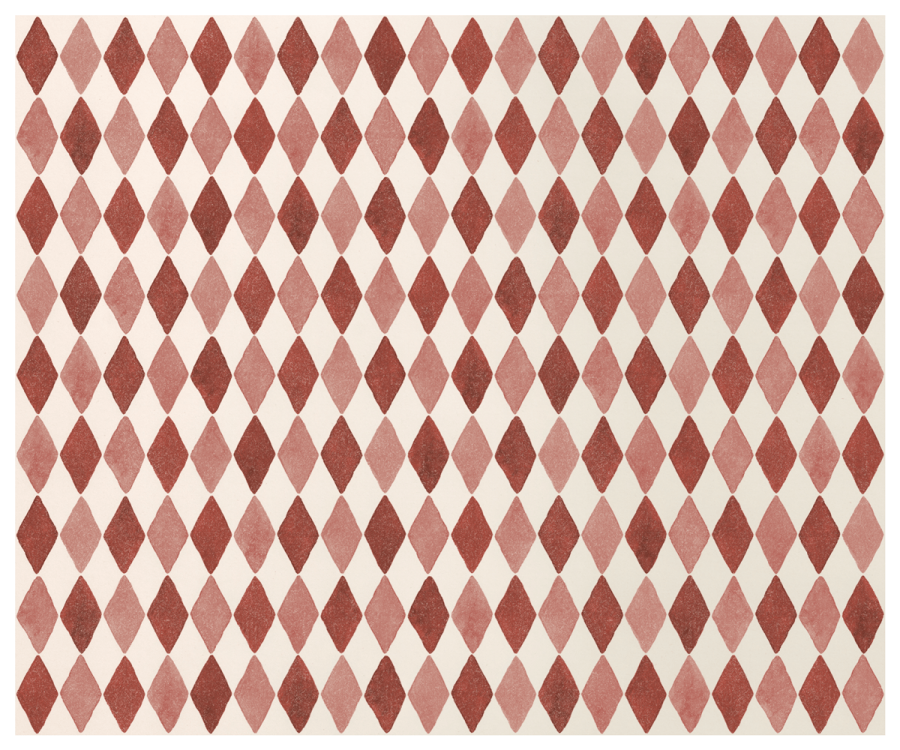 Papier, Geschenkpapier, Harlequin, rot, 10m auf Rolle - mueggelig