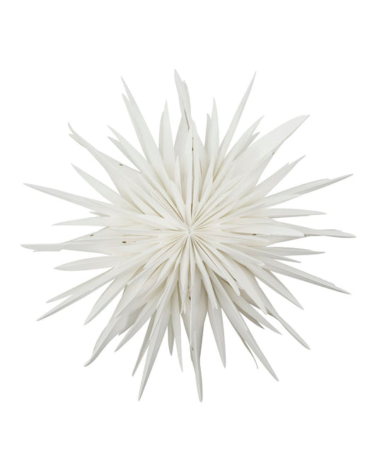 Papierstern Dust, faltbar, weiß, 40cm